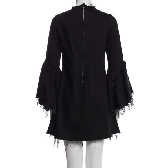 Marques' Almeida Black Raw Destroyed Shift Dress Small - Picture 2 of 3